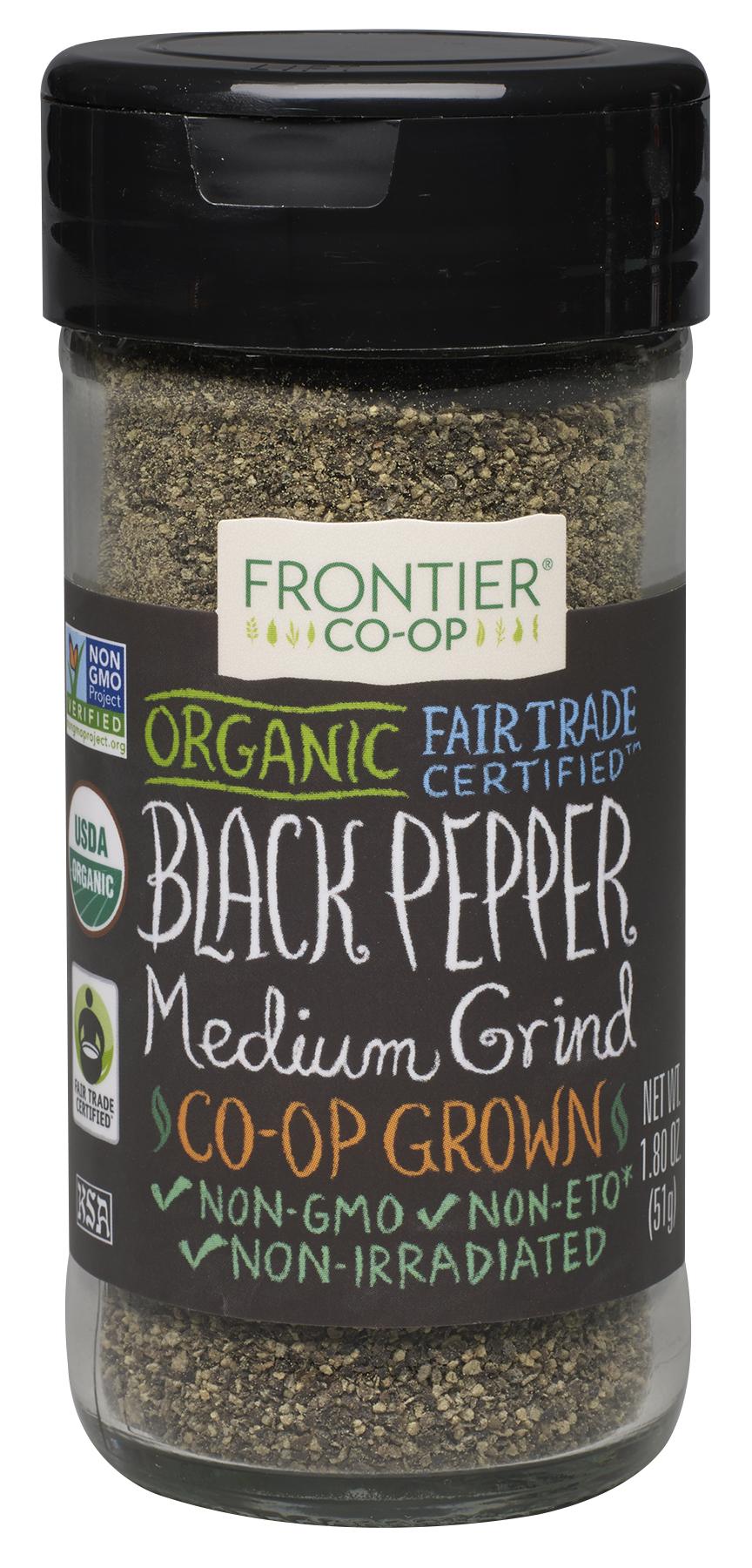 Pepper, Black Medium Grind ORGANIC, Fair Trade Certified™