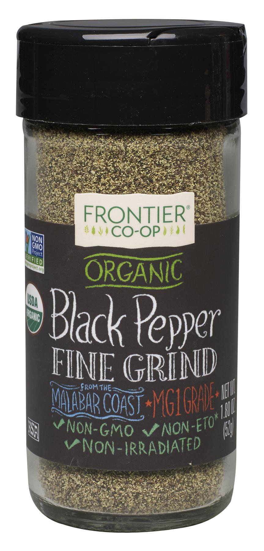 Pepper, Black Fine Grind ORGANIC